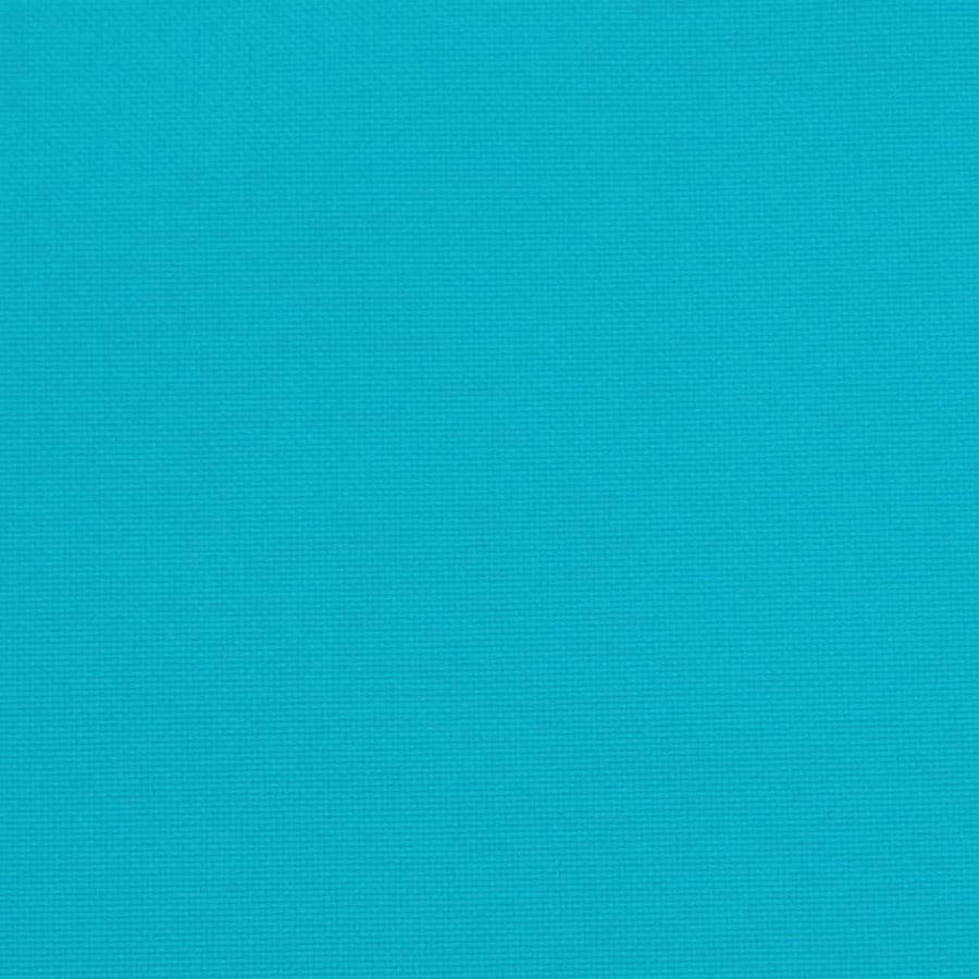 Stoelkussens 6 St Hoge Rug Oxford Stof Turquoise Blauw