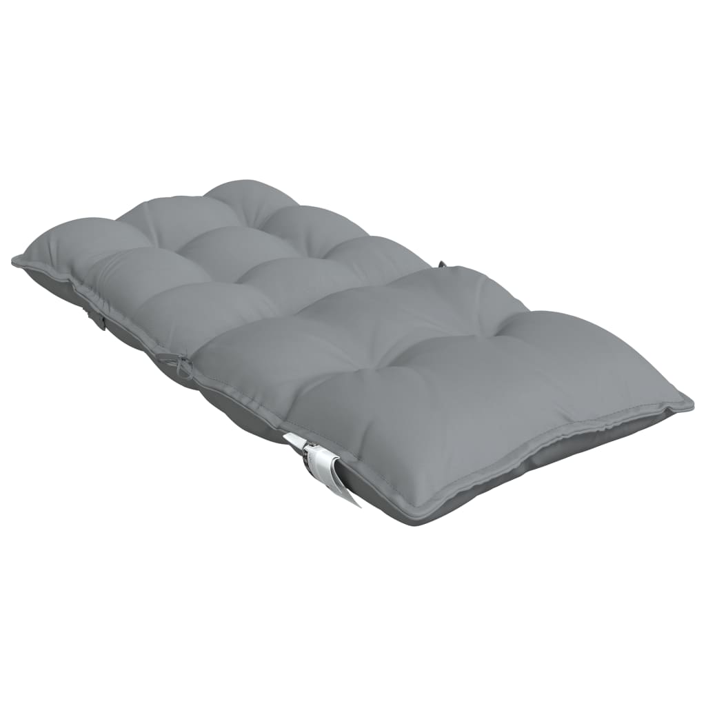 Stoelkussens 2 St Lage Rug Oxford Stof Grijs