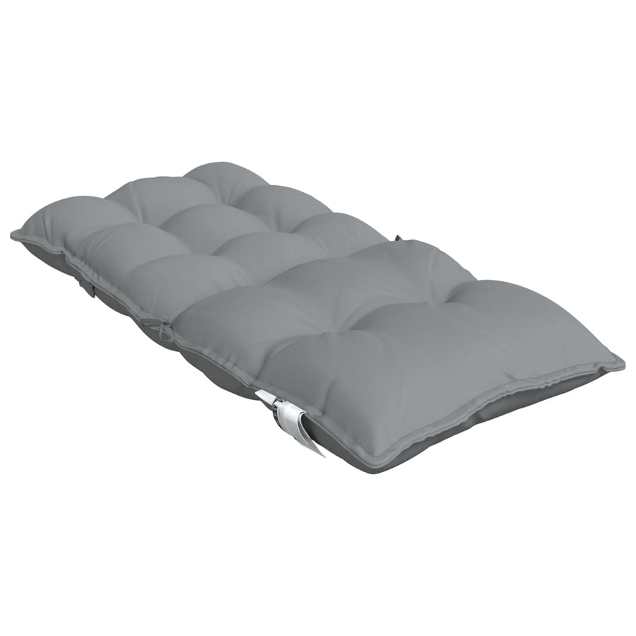 Stoelkussens 2 St Lage Rug Oxford Stof Grijs