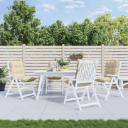 Stoelkussens 4 st 100x50x7 cm beige