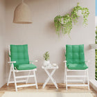 Stoelkussens 2 st 100x50x7 cm groen oxford stof