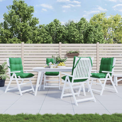 Stoelkussens 4 St Lage Rug Oxford Stof Groen Groen