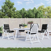 Stoelkussens 4 st 100x50x7 cm oxford stof zwart