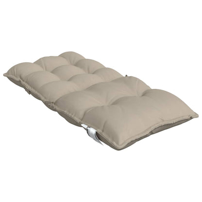 Stoelkussens 2 St Lage Rug Oxford Stof Taupe