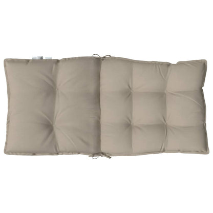 Stoelkussens 2 St Lage Rug Oxford Stof Taupe