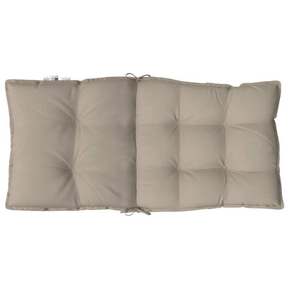 Stoelkussens 4 St Lage Rug Oxford Stof Taupe