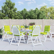Stoelkussens 6 st felgroen oxford stof 100x50x7 cm