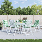 Stoelkussens 6 st bladpatroon groen 100x50 cm