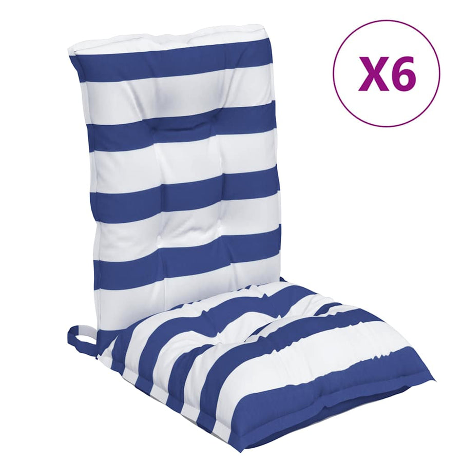 Stoelkussens Lage Rug Get Stof Oxford Wit En 6