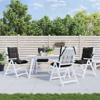 Stoelkussens 4 st 100x50x7 cm ruitpatroon zwart
