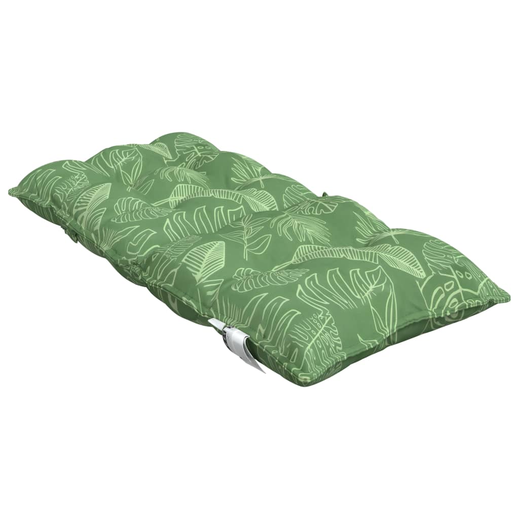 Stoelkussens 2 St Lage Rug Bladpatroon Oxford Stof