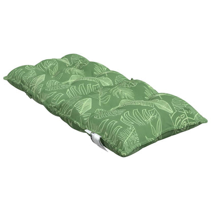 Stoelkussens 2 St Lage Rug Bladpatroon Oxford Stof