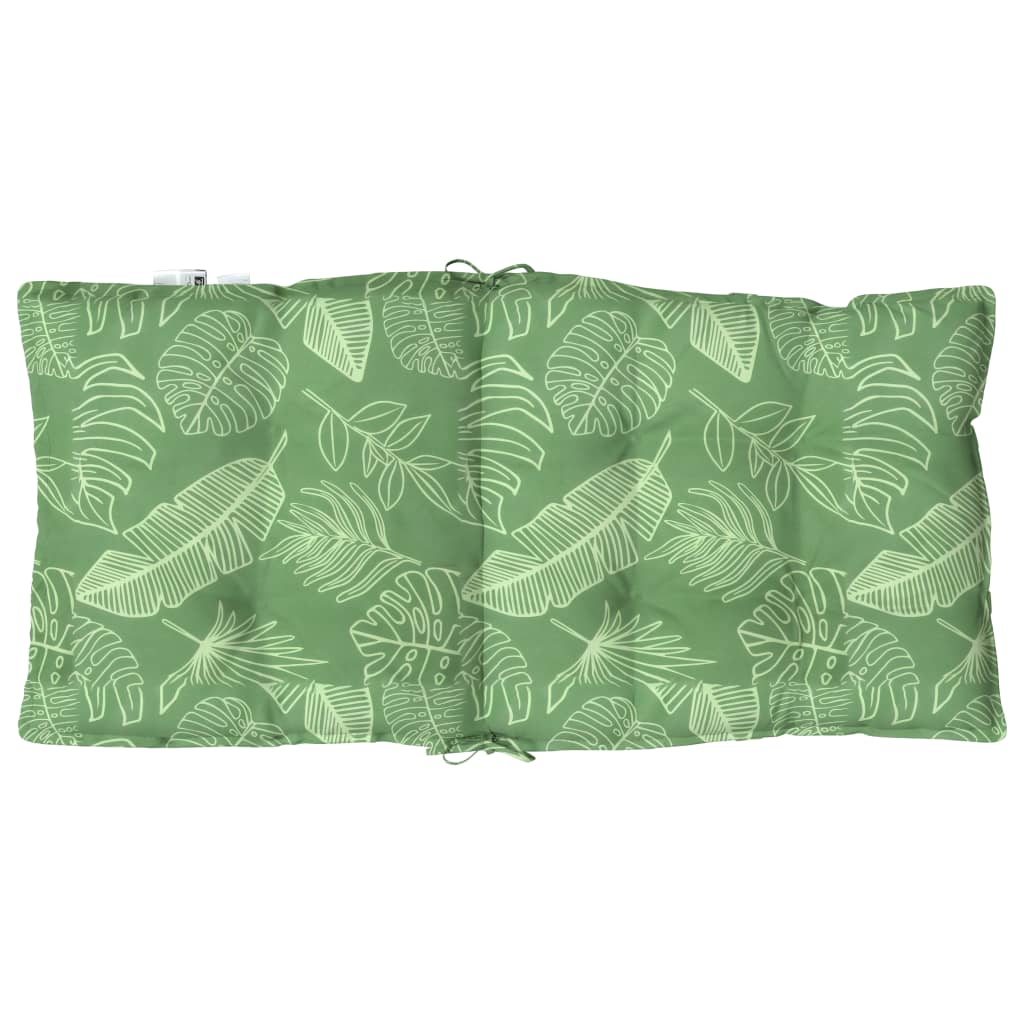 Stoelkussens 2 St Lage Rug Bladpatroon Oxford Stof