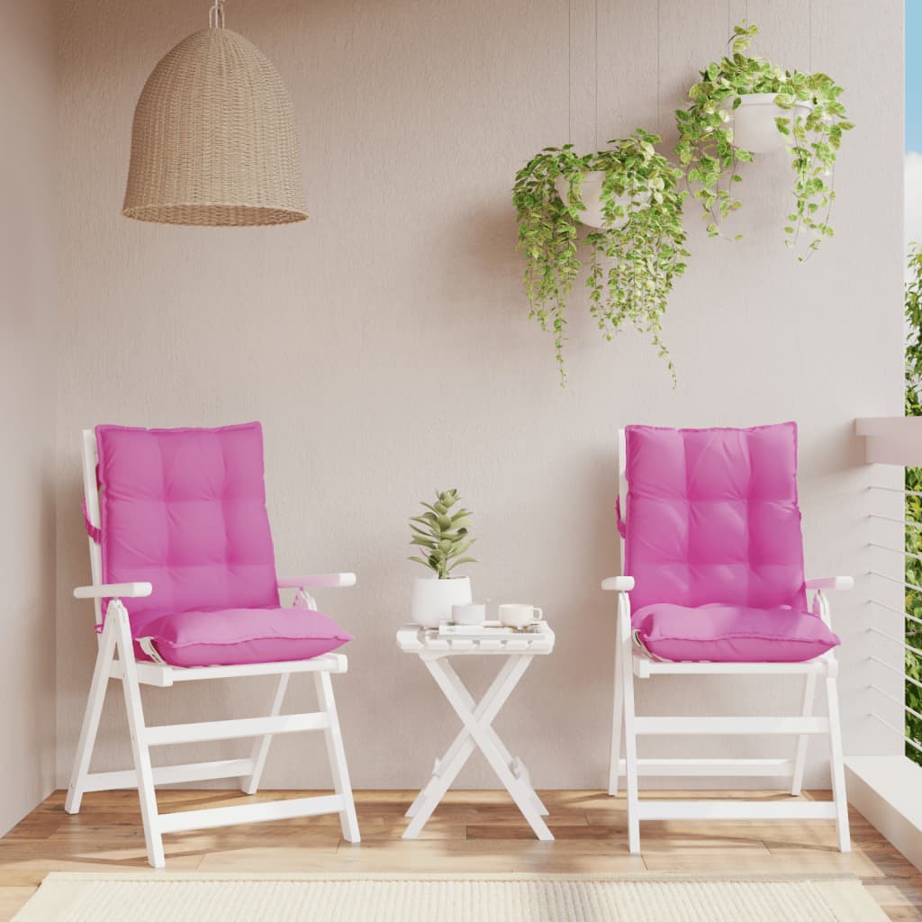 Stoelkussens 2 St Lage Rug Oxford Stof Roze