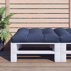Pallet Cushion Fabric Navy Blue 70 x 70 x 12 cm