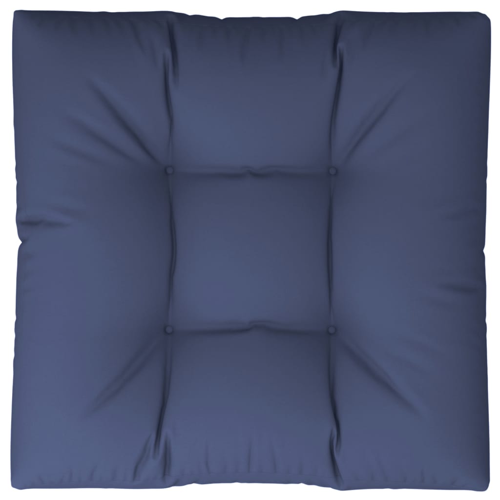 Palletkussen 80x80x12 cm stof marineblauw