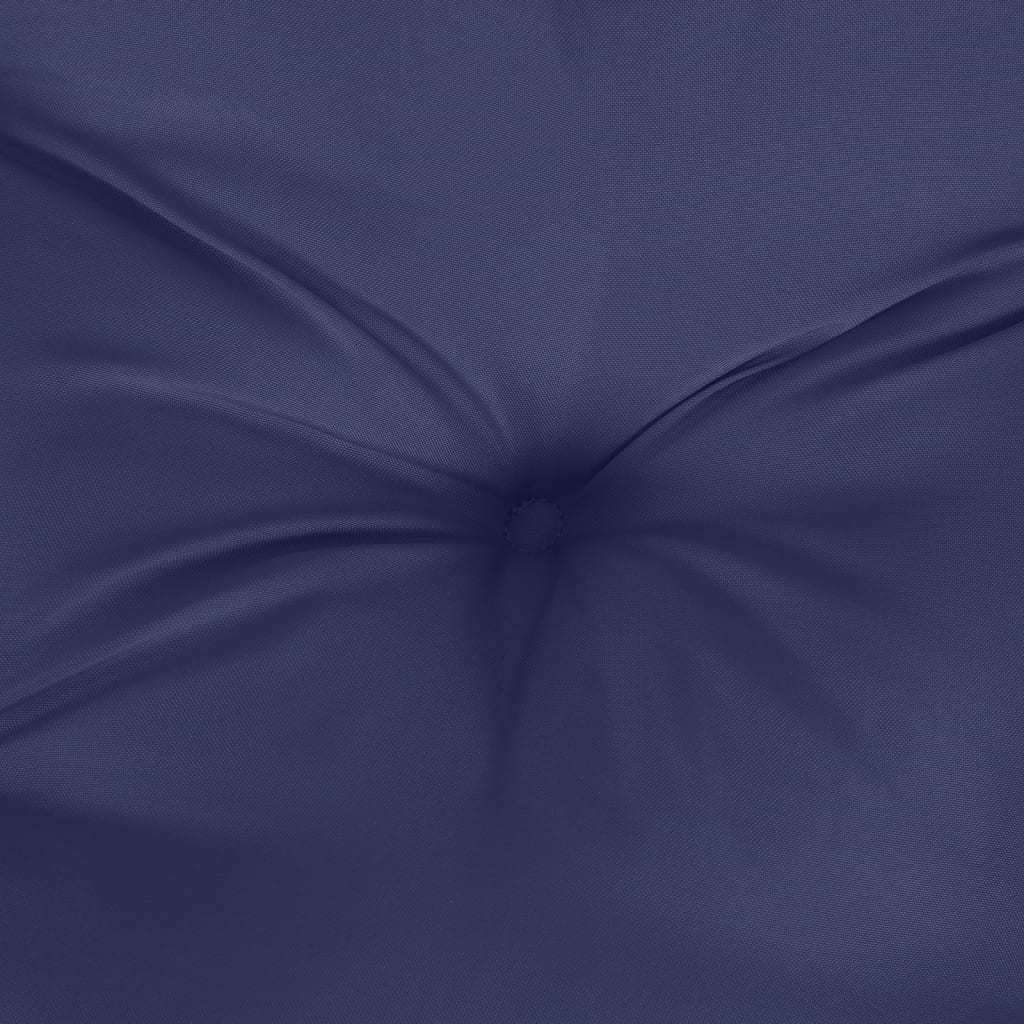 Palletkussen 80x80x12 cm stof marineblauw