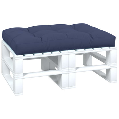 Palletkussen 120x80x12 cm stof marineblauw