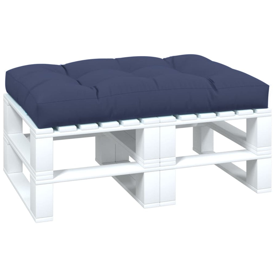 Palletkussen 120x80x12 cm stof marineblauw