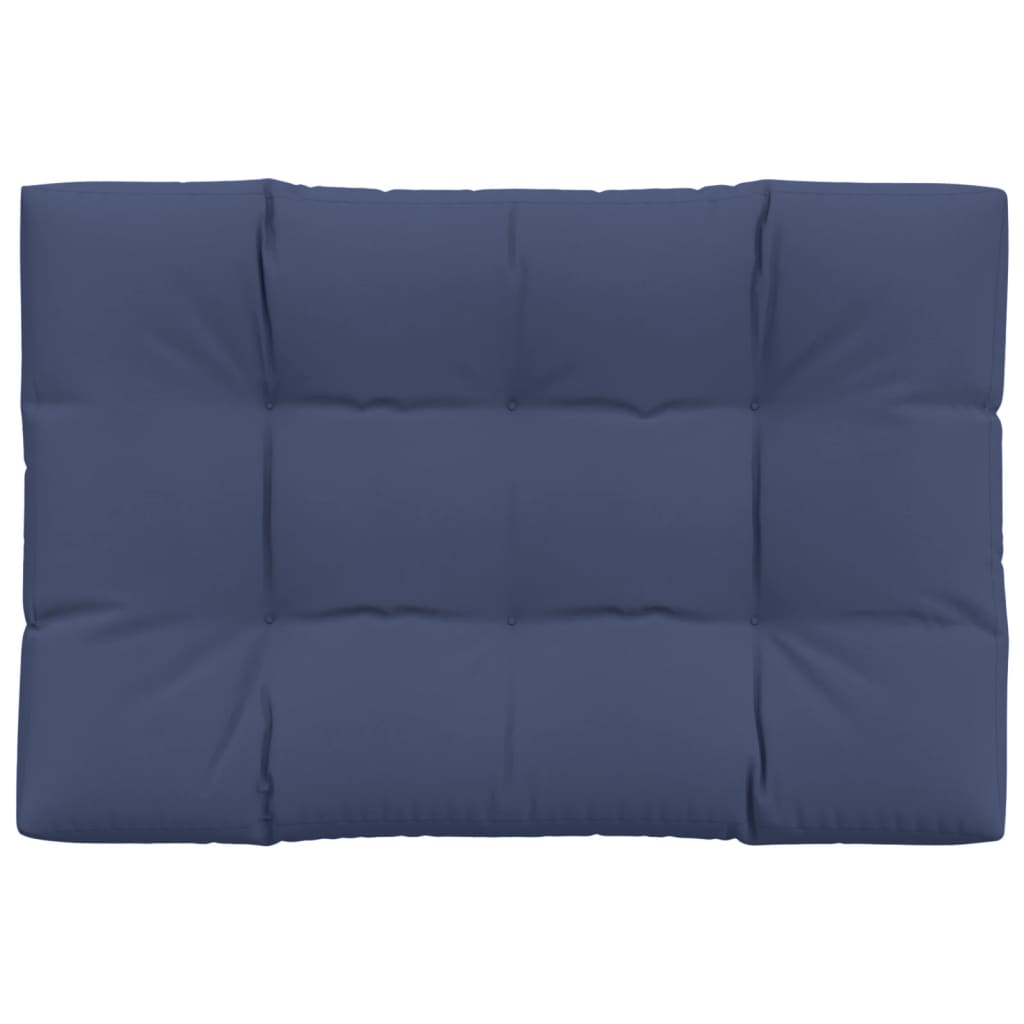 Palletkussen 120x80x12 cm stof marineblauw
