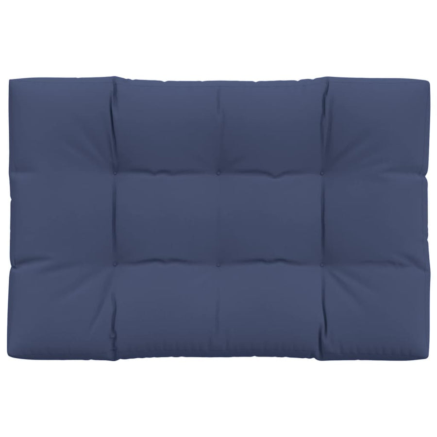 Palletkussen 120x80x12 cm stof marineblauw