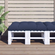 Pallet cushion 120x80x12 cm fabric navy blue