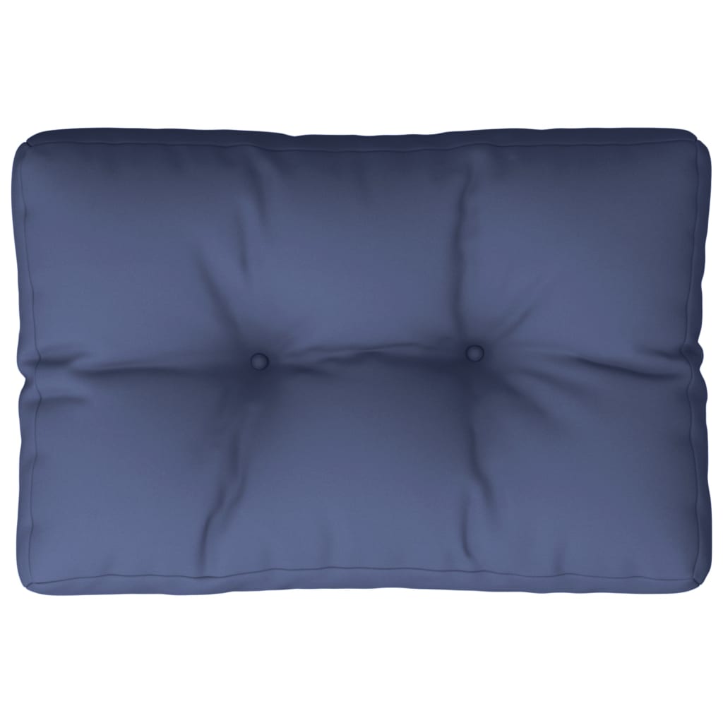 Palletkussen 50X40X12 Cm Stof Marineblauw Antraciet