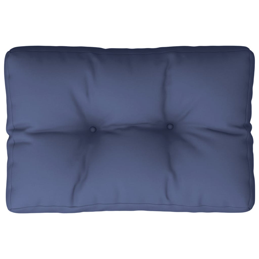 Palletkussen 50X40X12 Cm Stof Marineblauw Antraciet
