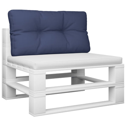 Palletkussen 80X40X12 Cm Stof Marineblauw
