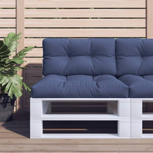 Palletkussen 80X40X12 Cm Stof Marineblauw
