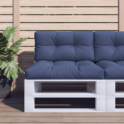 Palletkussen 80X40X12 Cm Stof Marineblauw