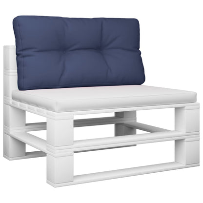 Palletkussen 120x40x12 cm stof marineblauw