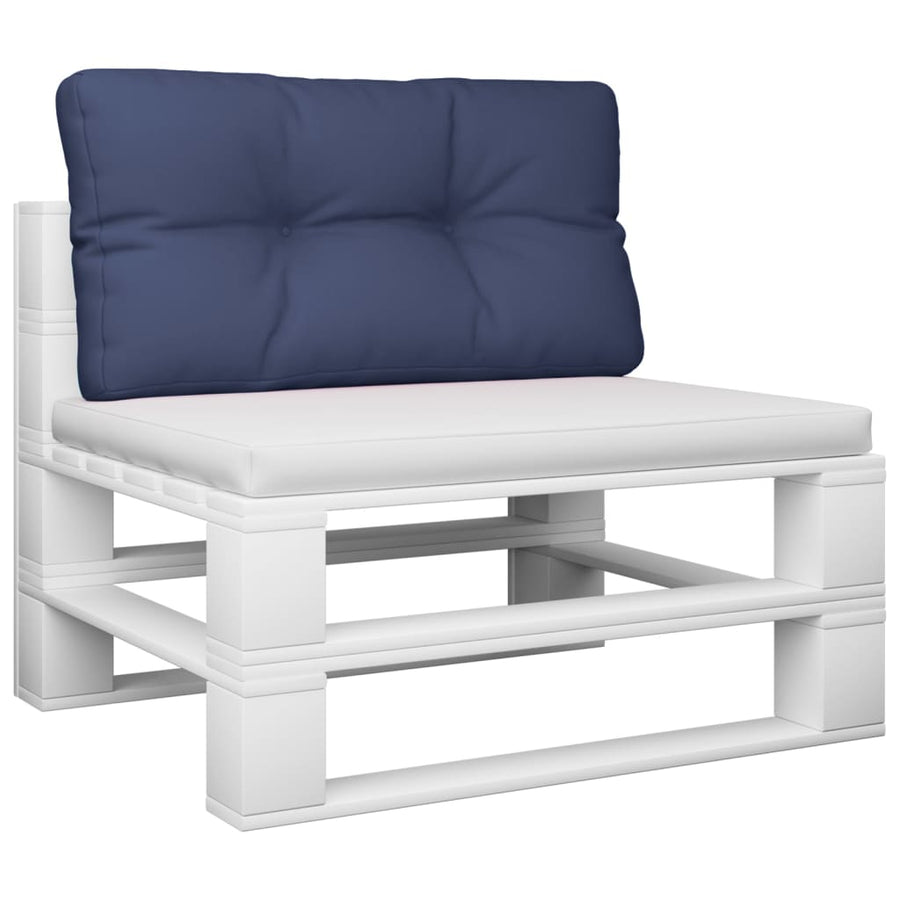 Palletkussen 120x40x12 cm stof marineblauw