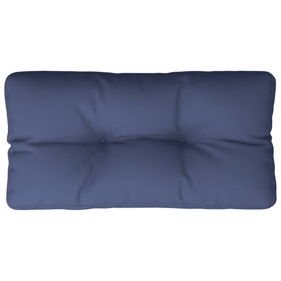 Palletkussen 120x40x12 cm stof marineblauw
