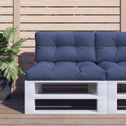 Palletkussen 120x40x12 cm marineblauw polyester