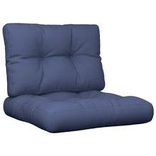Palletkussenset 60X40X12 Cm Stof Marineblauw
