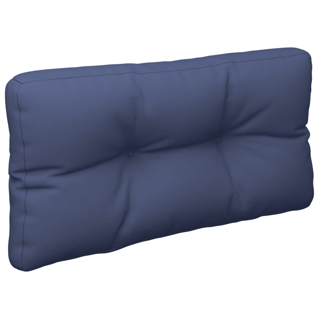 Palletkussenset 70X40X12 Cm Stof Marineblauw Bruin