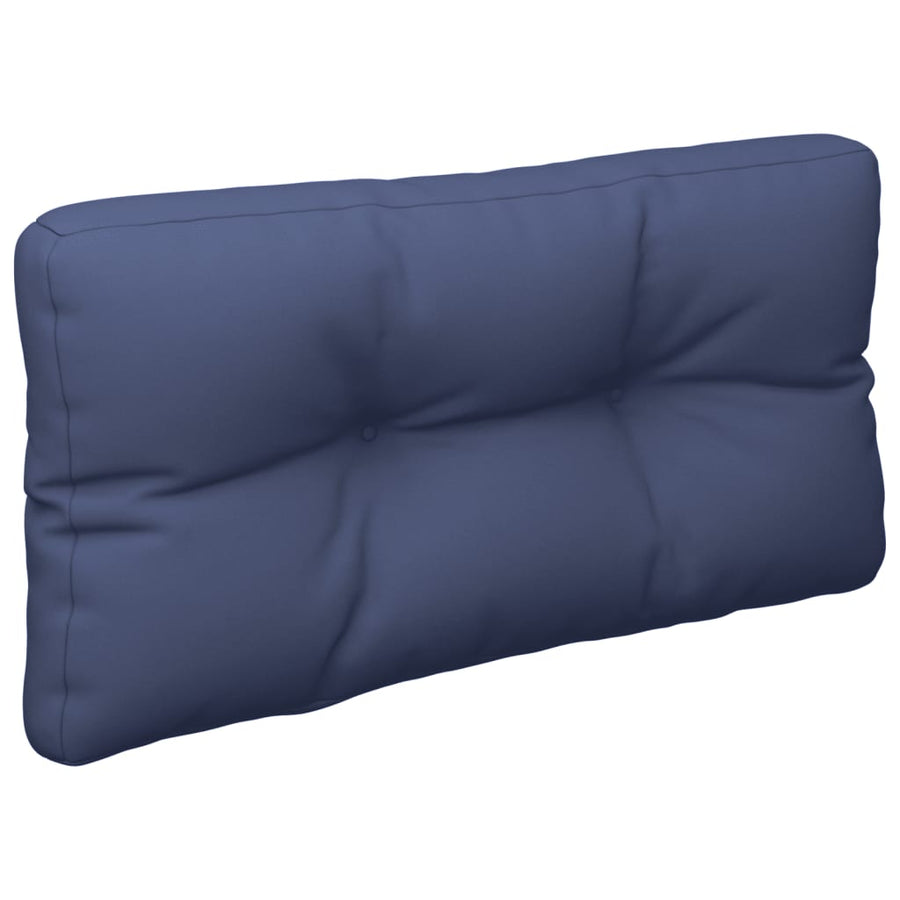 Palletkussenset 70X40X12 Cm Stof Marineblauw Bruin