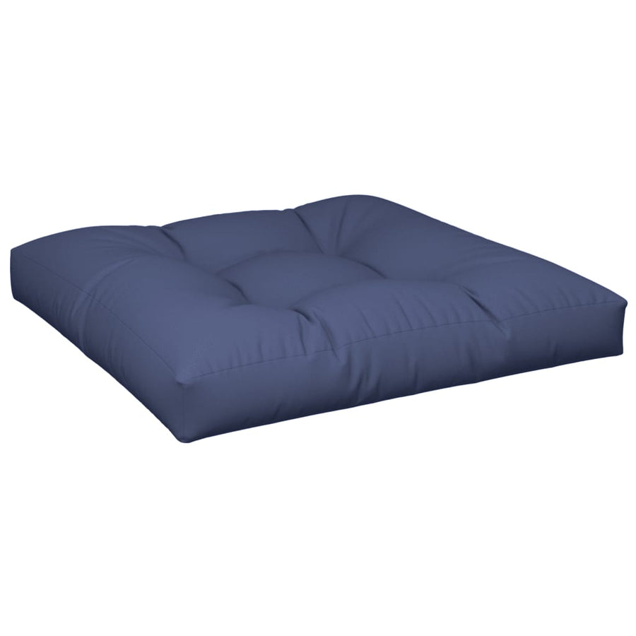 Palletkussenset 70X40X12 Cm Stof Marineblauw Bruin
