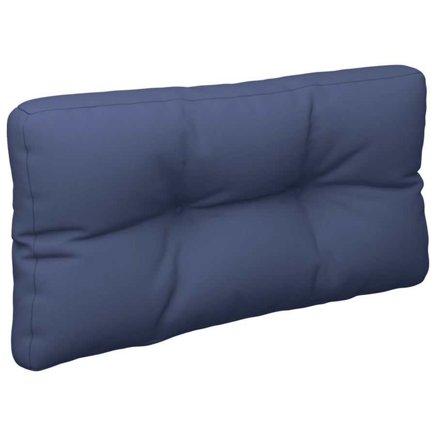 Palletkussens 2 st stof marineblauw