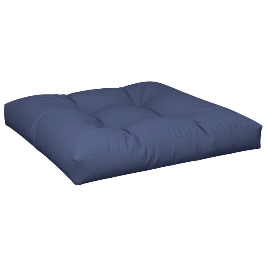 Palletkussens 2 st stof marineblauw