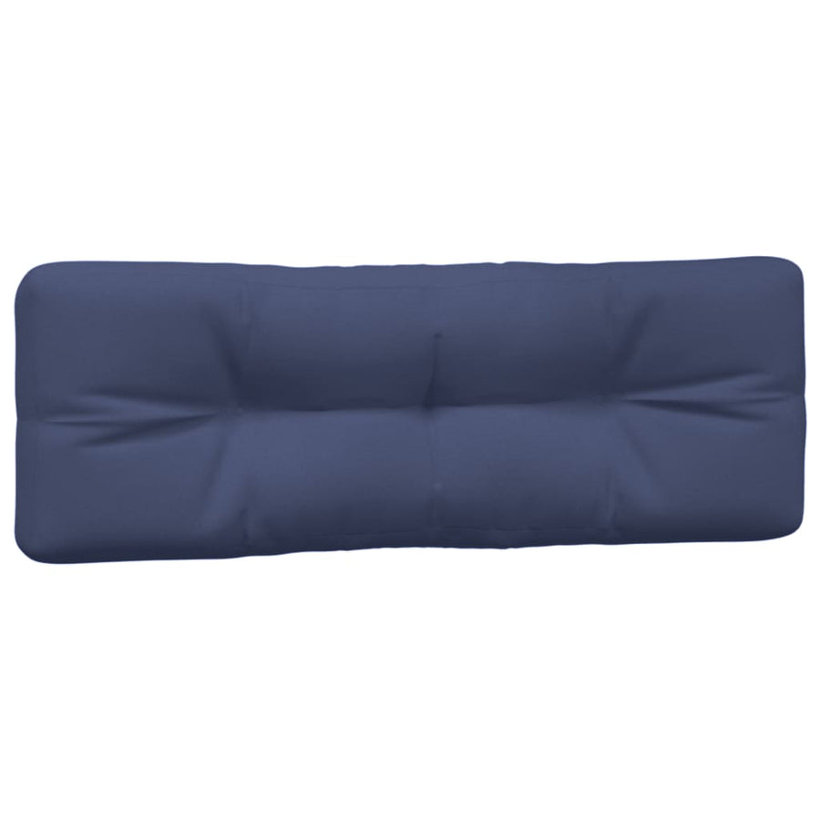 Palletkussens 2 st stof marineblauw