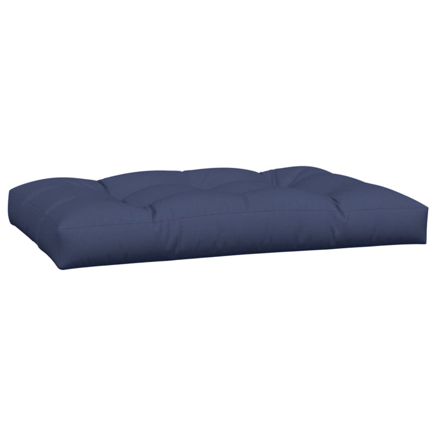 Palletkussens 2 st stof marineblauw