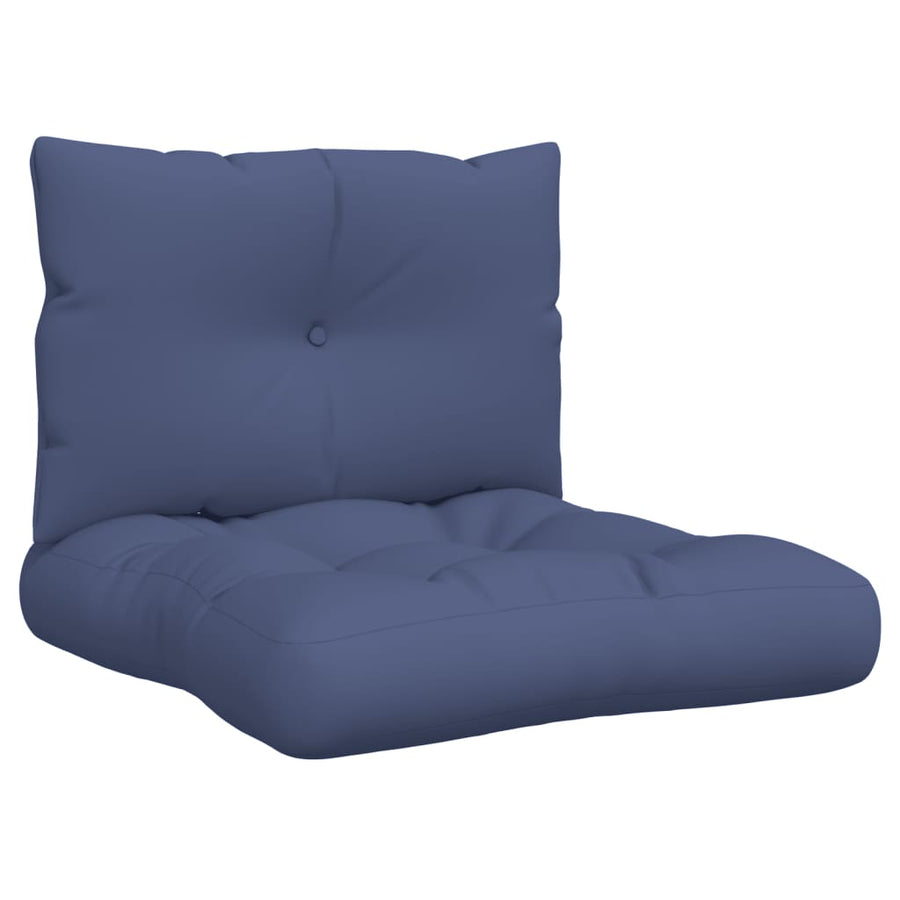 Palletkussenset 60X38X13 Cm Stof Marineblauw
