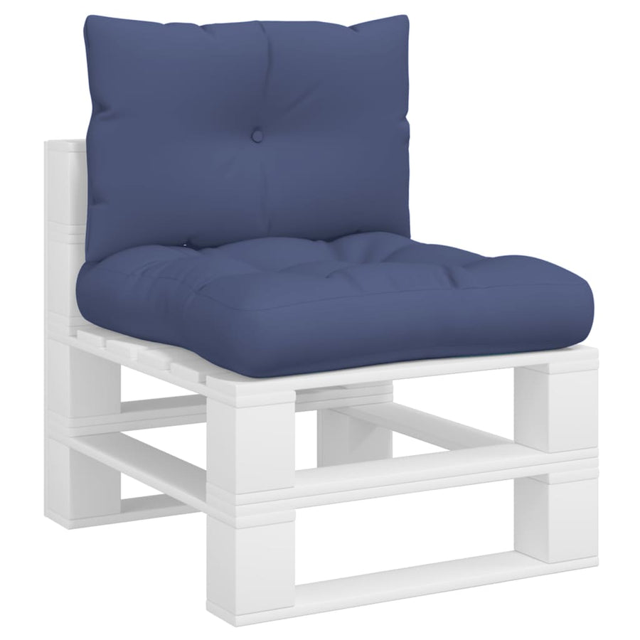 Palletkussenset 60X38X13 Cm Stof Marineblauw