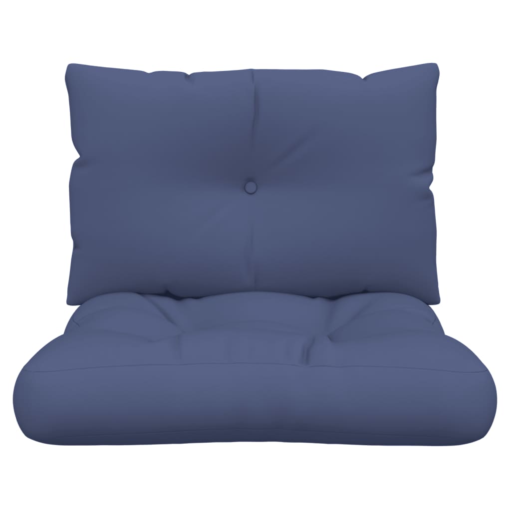 Palletkussenset 60X38X13 Cm Stof Marineblauw