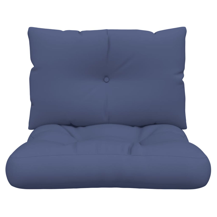 Palletkussenset 60X38X13 Cm Stof Marineblauw