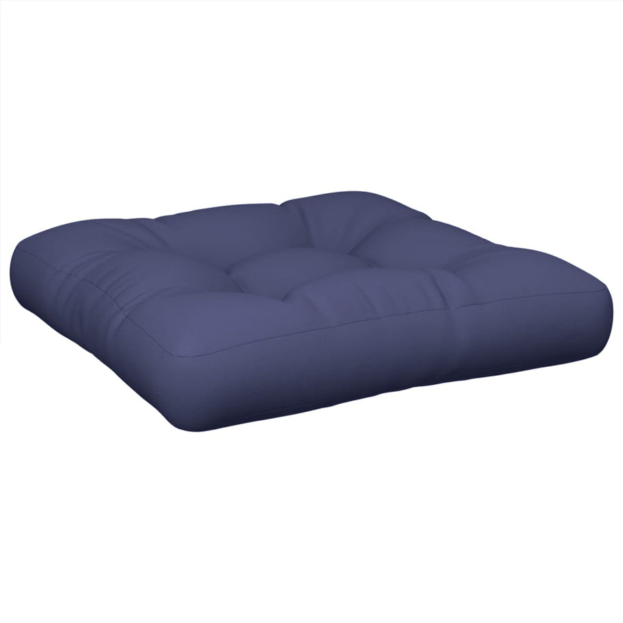 Palletkussen 58x58x10 cm oxford stof marineblauw