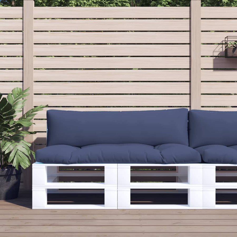 Palletkussens 2 St Oxford Stof Marineblauw