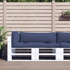 Palletkussens 3 stuks blauw Oxford-stof